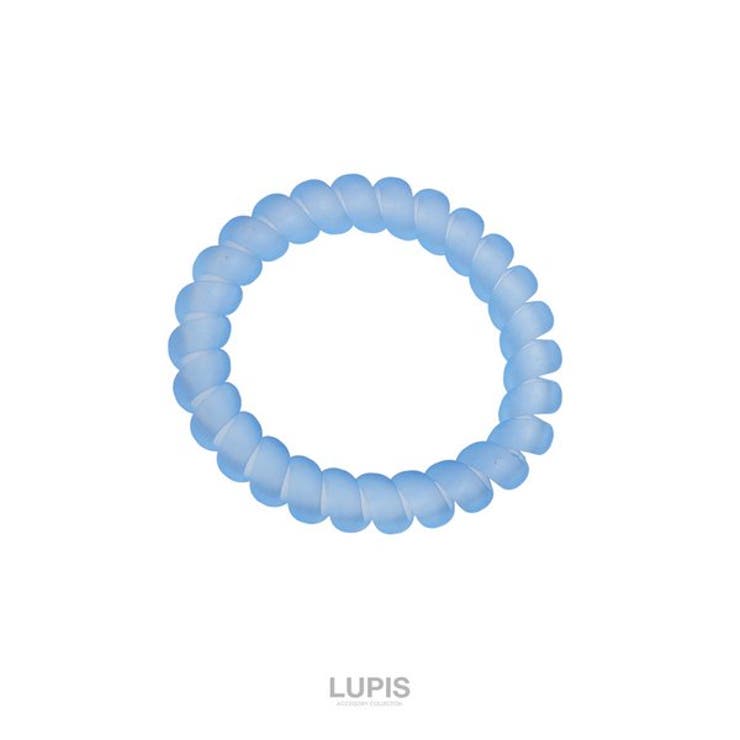 ブルー | マットカラースプリングヘアゴム 【プチプラ マット | LUPIS