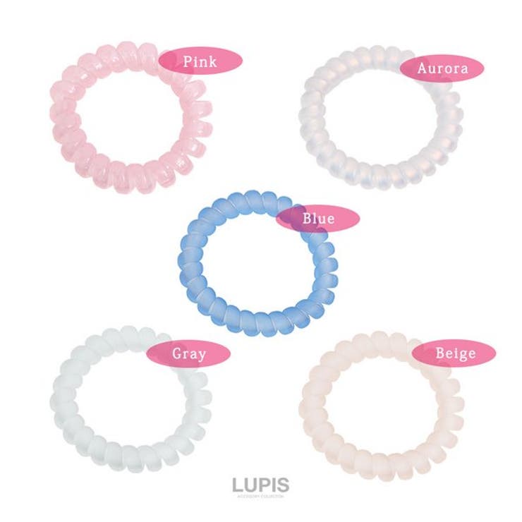 マットカラースプリングヘアゴム 【プチプラ マット | LUPIS | 詳細画像2 