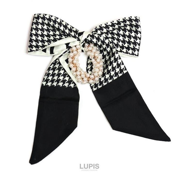 千鳥 | スカーフリボン×リッチパールヘアゴム【ヘアアクセサリー】 | LUPIS