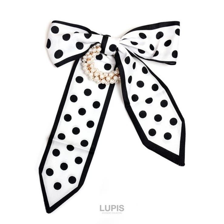 ドット | スカーフリボン×リッチパールヘアゴム【ヘアアクセサリー】 | LUPIS