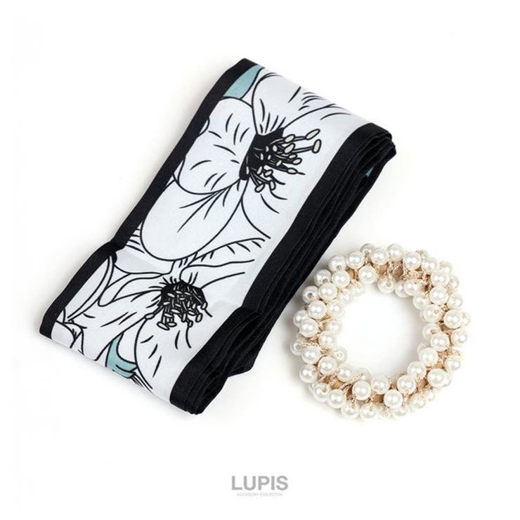 スカーフリボン×リッチパールヘアゴム【ヘアアクセサリー】 | LUPIS | 詳細画像4 