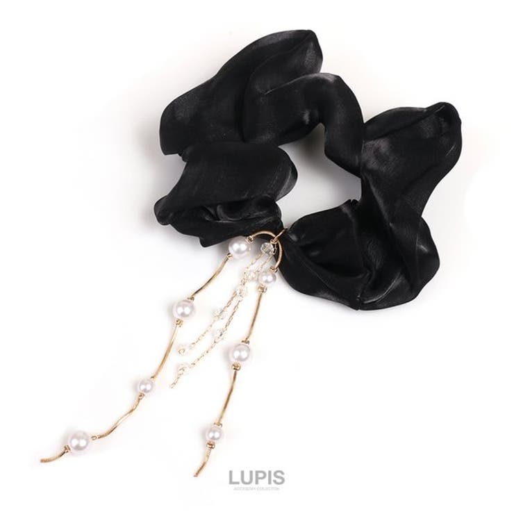 パールチェーン付きシュシュ【ヘアアクセサリー】 | LUPIS | 詳細画像3 