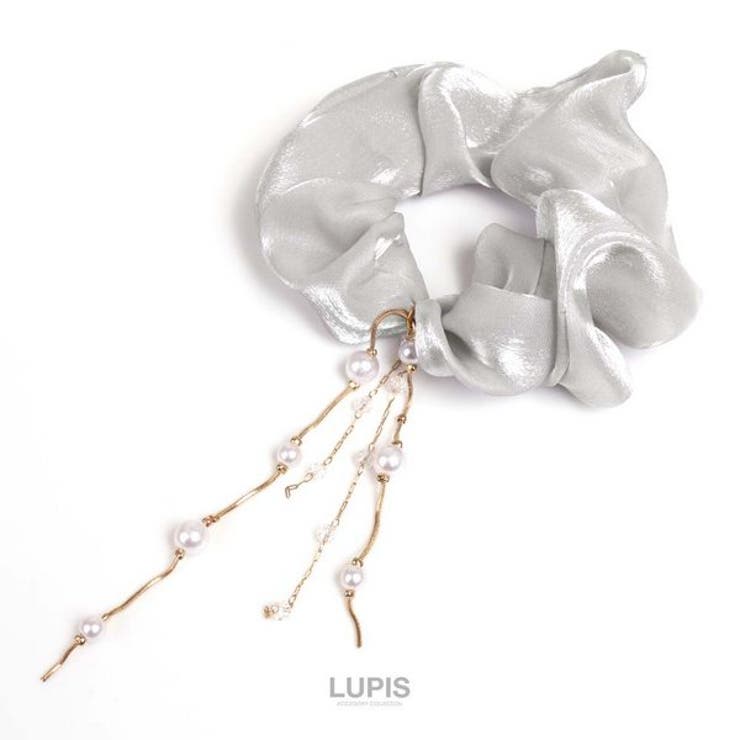 パールチェーン付きシュシュ【ヘアアクセサリー】 | LUPIS | 詳細画像4 