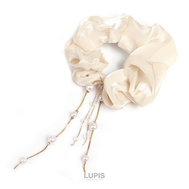 パールチェーン付きシュシュ【ヘアアクセサリー】 | LUPIS | 詳細画像6 