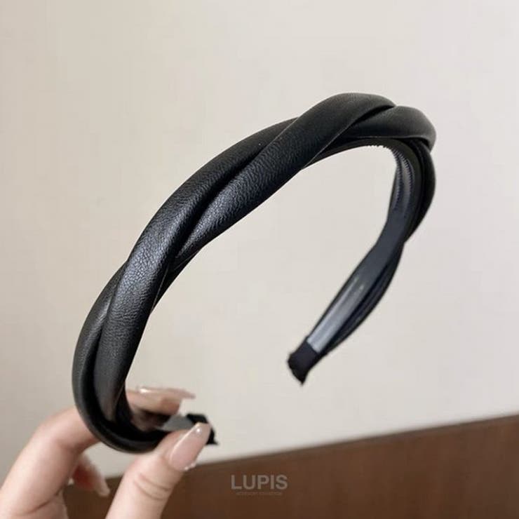 ツイストレザーカチューシャ【細め ヘアアクセサリー】 | LUPIS | 詳細画像2 