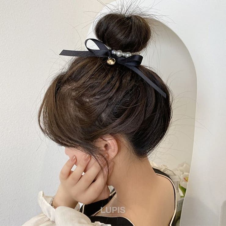 リボン×ハート2連パールヘアゴム | LUPIS | 詳細画像5 