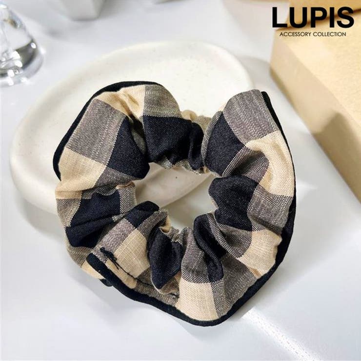 ブロックチェックシュシュ | LUPIS | 詳細画像1 