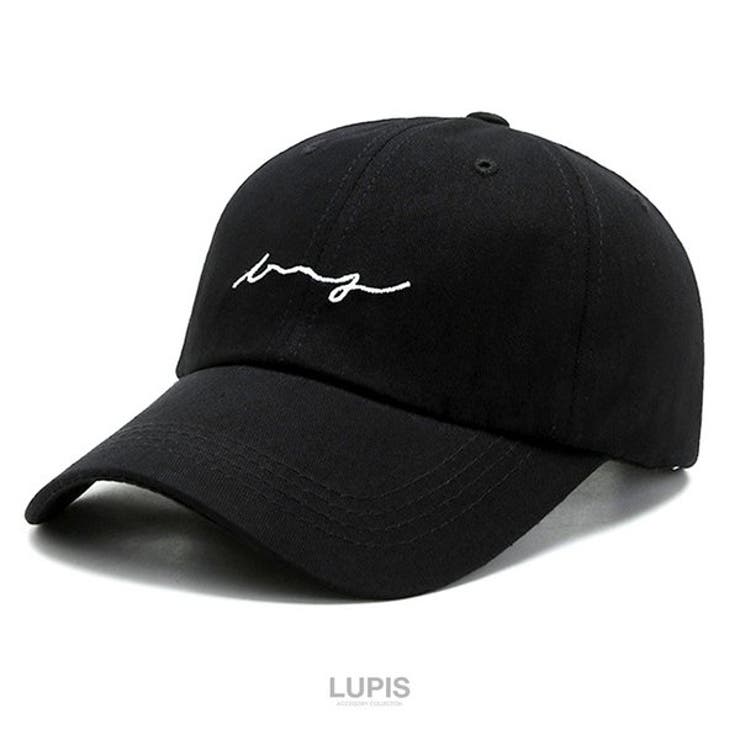ブラック | オシャレロゴキャップ | LUPIS