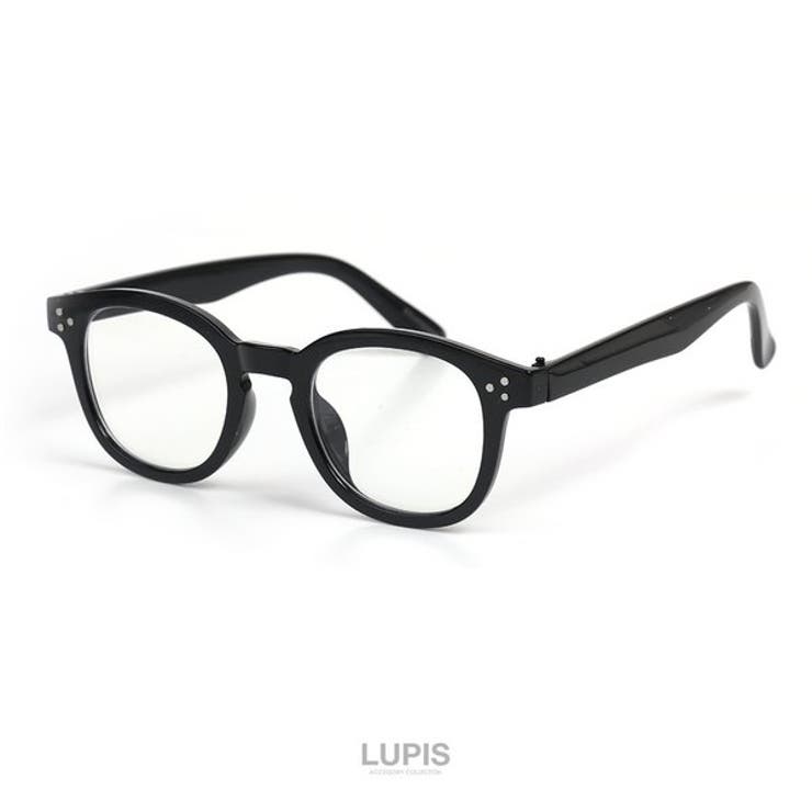 ボールドフレームウエリントン型伊達メガネ | LUPIS | 詳細画像3 