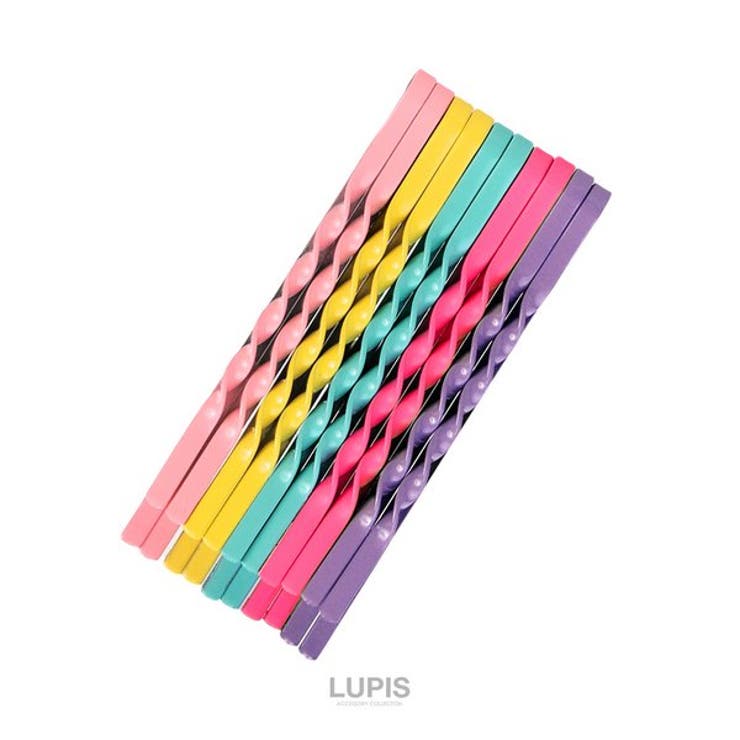 シンプルツイストカラーヘアピンセット | LUPIS | 詳細画像2 