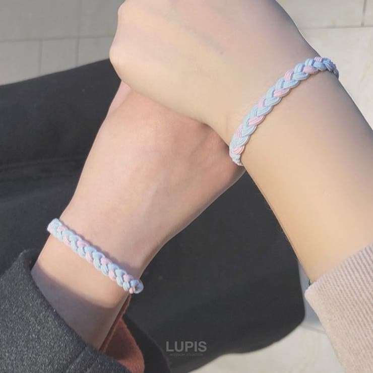 編み込みバイカラーヘアゴム | LUPIS | 詳細画像7 