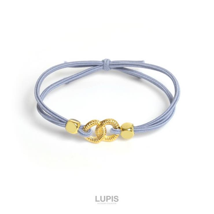 ブルー | ツインリングヘアゴム | LUPIS
