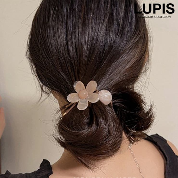 マーブルフラワーヘアゴム | LUPIS | 詳細画像1 