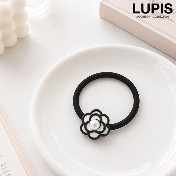 モノトーンフラワーヘアゴム | LUPIS | 詳細画像1 