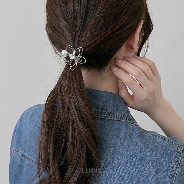 ワイヤーフラワーチャームヘアゴム | LUPIS | 詳細画像2 