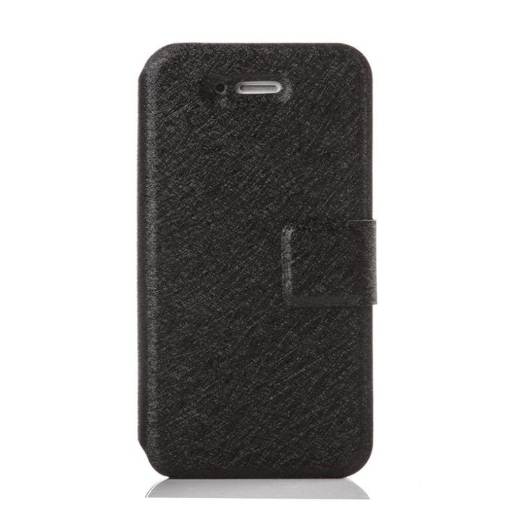 ブラック | 手帳型シンプルiPhone用ケース【iPhoneX・iPhoneXS】 | LUPIS