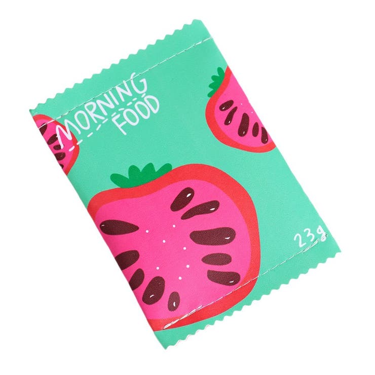 トマト×グリーン | ポップパッケージコンパクトポーチ | LUPIS