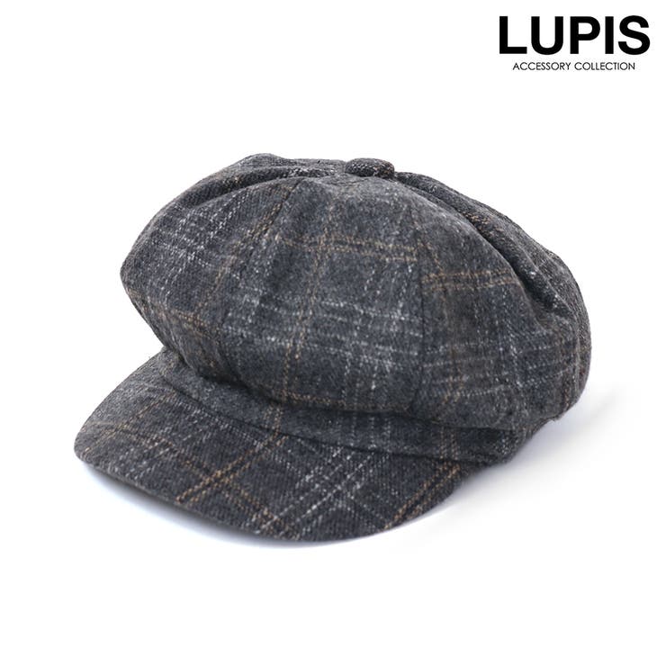 グレー | チェック柄キャスケット | LUPIS