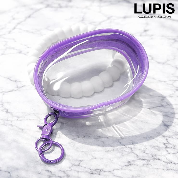 パープル | マルチクリアポーチ | LUPIS