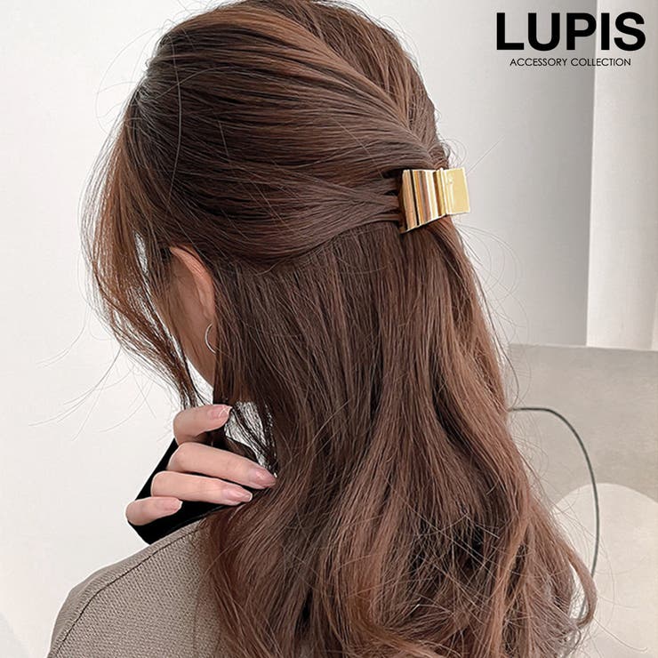 ゴールド | シンプルメタルバンスクリップ | LUPIS