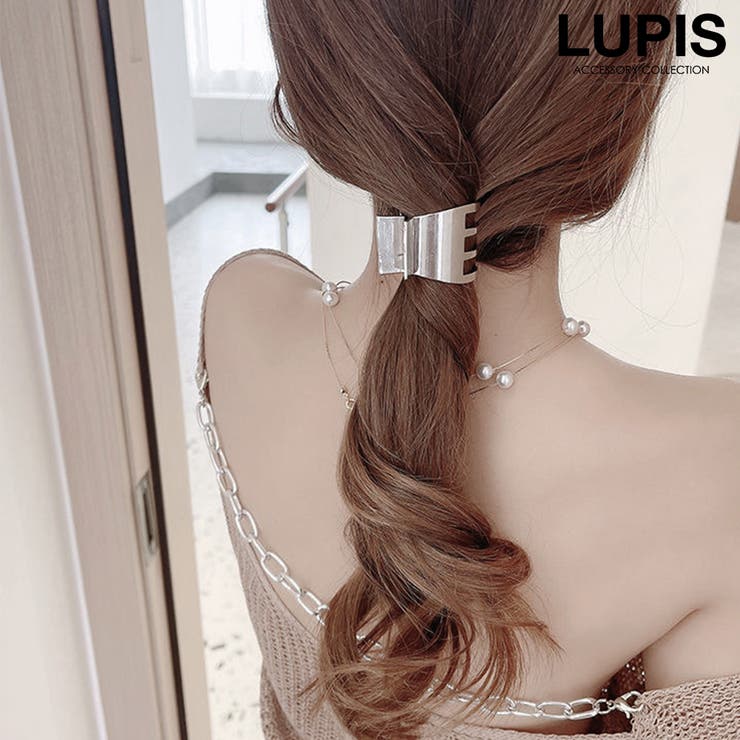 シルバー | シンプルメタルバンスクリップ | LUPIS