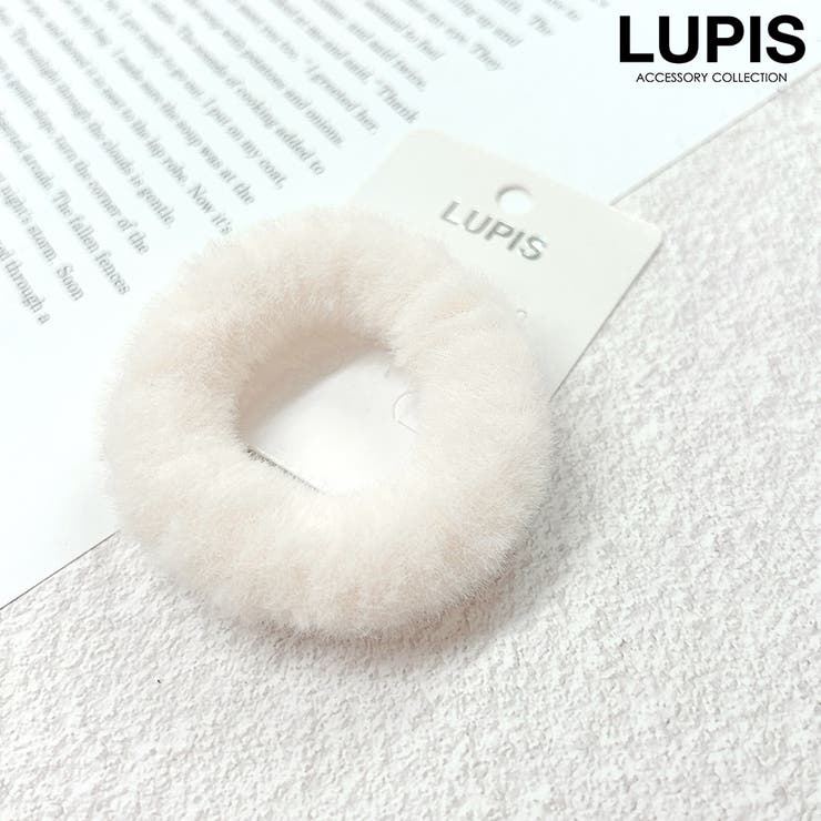 アイボリー | ふわふわファーヘアゴム | LUPIS