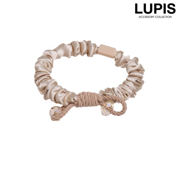 ベージュ | ロープリボンヘアゴム | LUPIS