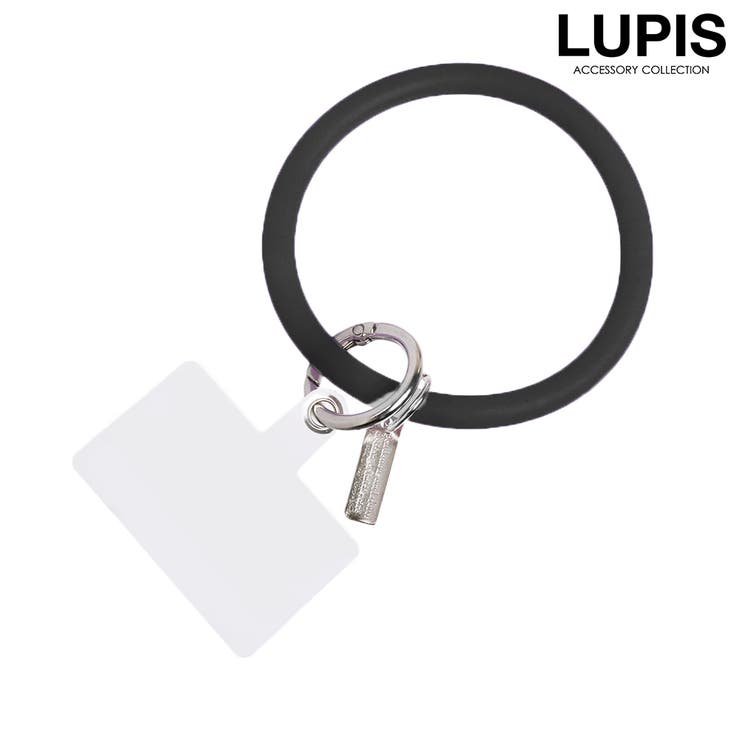 ブラック | サークル型シリコンハンドストラップ | LUPIS