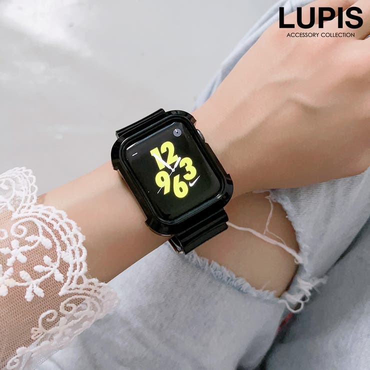 ブラック | クリアカラーAppleWatchバンド【38mm 40mm 41mm | LUPIS