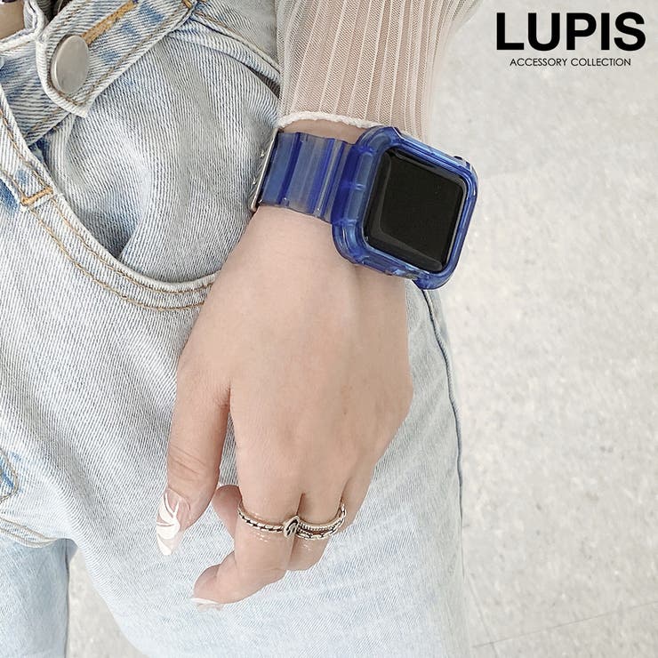 ブルー | クリアカラーAppleWatchバンド【38mm 40mm 41mm | LUPIS