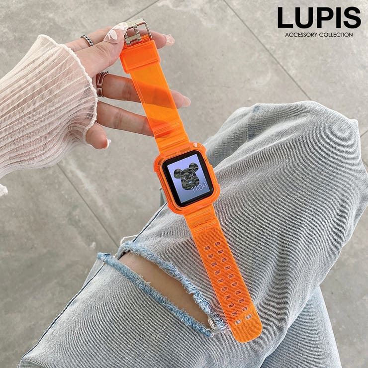 オレンジ | クリアカラーAppleWatchバンド【38mm 40mm 41mm | LUPIS