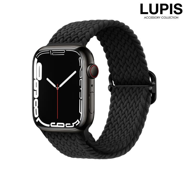 ブラック | 編み込みAppleWatchバンド【38mm・40mm・41mm・42mm】 | LUPIS