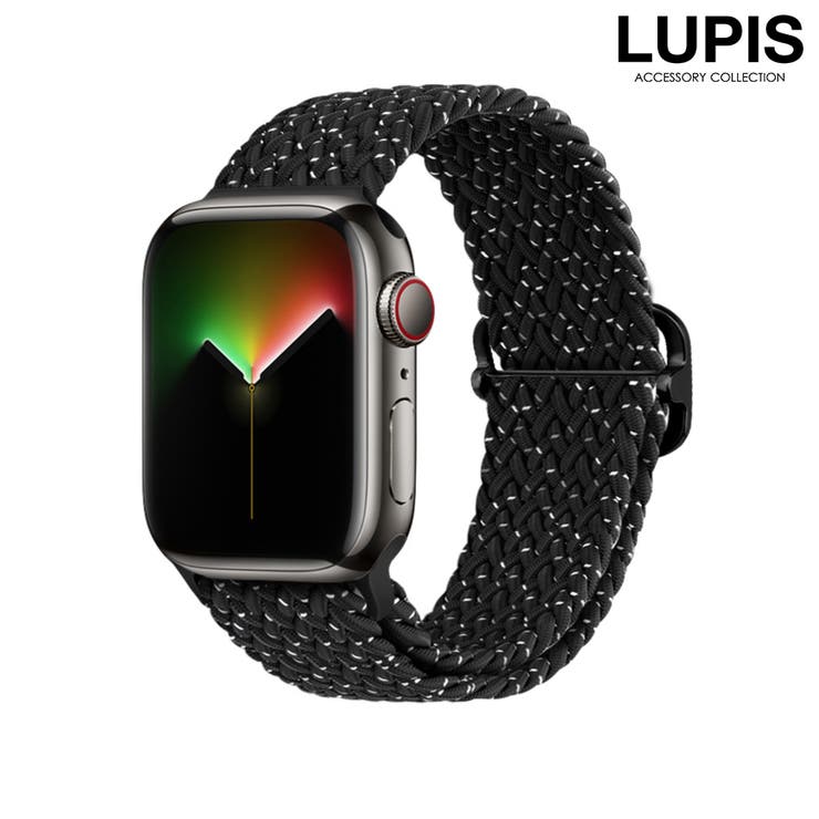 ブラックペイント | 編み込みAppleWatchバンド【38mm・40mm・41mm・42mm】 | LUPIS