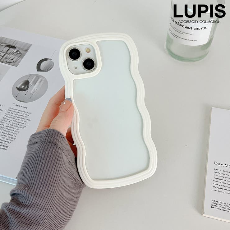 ホワイト | ウェーブラインクリアiPhoneケース【iPhone14・iPhone15】 | LUPIS
