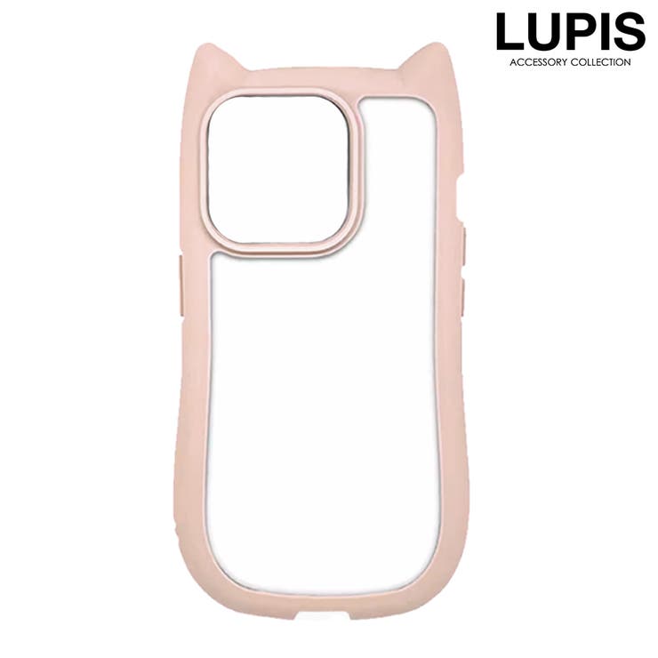 ピンクiPhone15 | スムースマット猫耳iPhoneケース【iPhone14・iPhone15】 | LUPIS