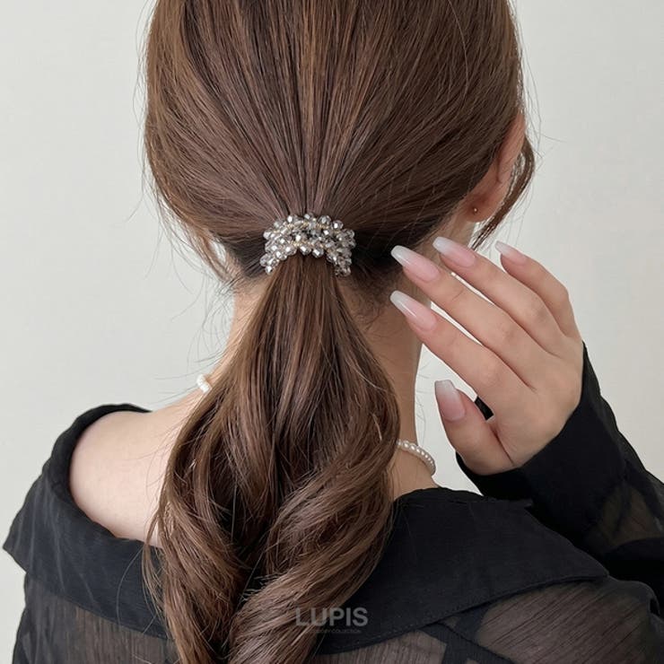 クリスタルビジューヘアゴム【ヘアアクセサリー】 | LUPIS | 詳細画像8 