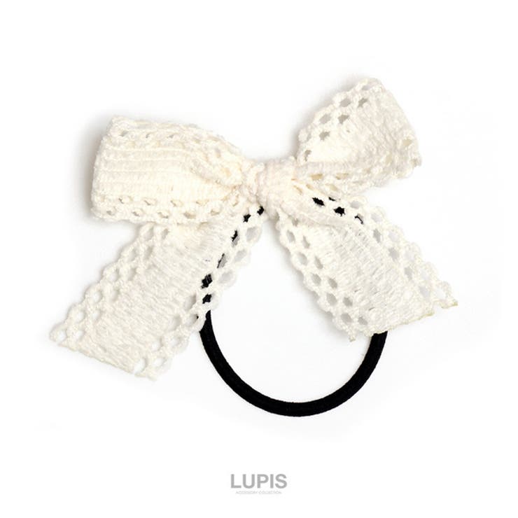 ≪1個入り≫コットンレースリボンヘアゴム | LUPIS | 詳細画像3 