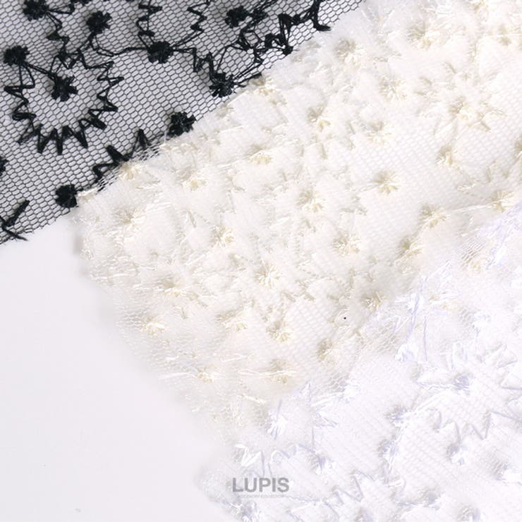 刺繍レースリボンパールヘアゴム | LUPIS | 詳細画像7 