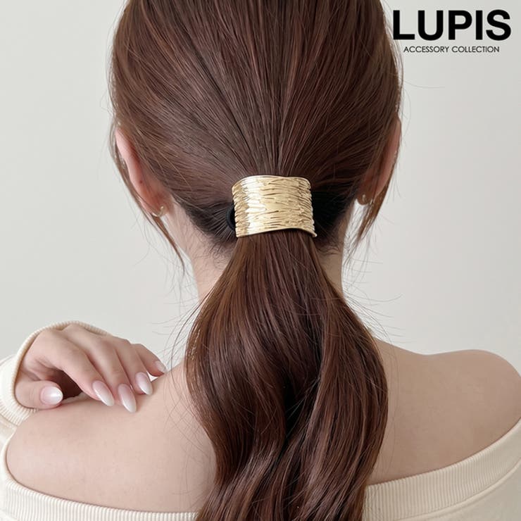 カーブラインメタルヘアゴム | LUPIS | 詳細画像1 