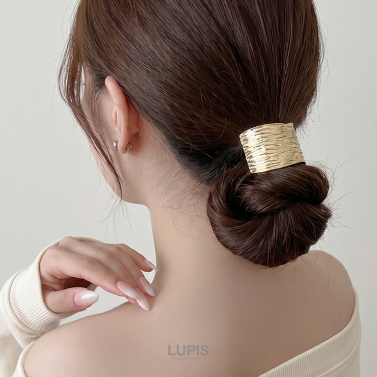 カーブラインメタルヘアゴム | LUPIS | 詳細画像2 