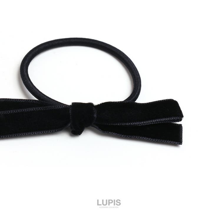 ≪1個入り≫ベロアリボンヘアゴム | LUPIS | 詳細画像4 