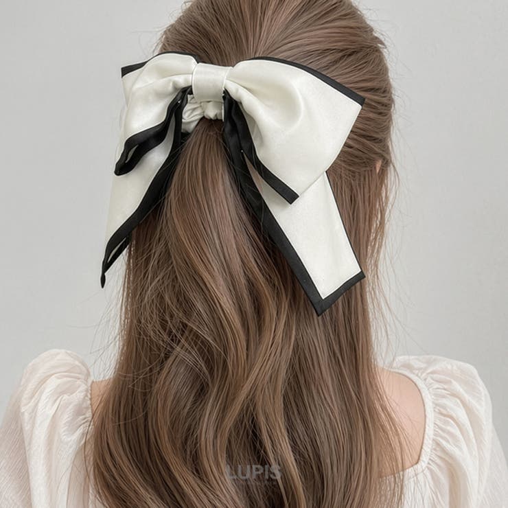 バイカラーリボンシュシュヘアゴム | LUPIS | 詳細画像6 