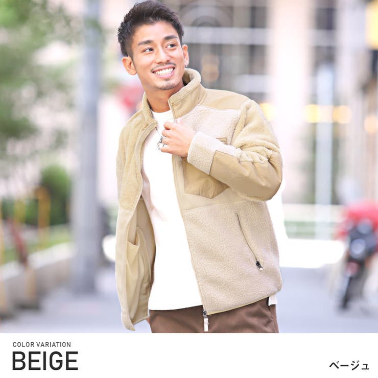 ボアジャケット メンズ ブルゾン[品番：LU000010206]｜LUXSTYLE（ラグ