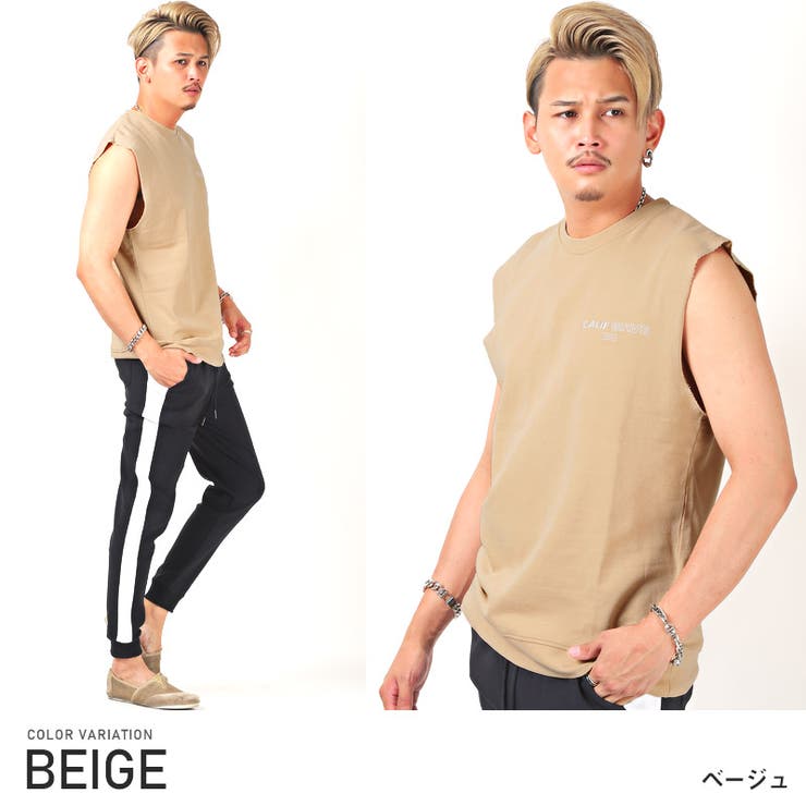Tシャツ ノースリーブ メンズ[品番：LU000010919]｜LUXSTYLE