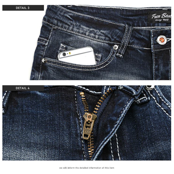 デニムパンツメンズスキニーダメージ加工ステッチメンズデニムメンズパンツスキニーパンツダメージパンツリペアクラッシュインディゴスリム細身ビター系BITTERaa-0935
