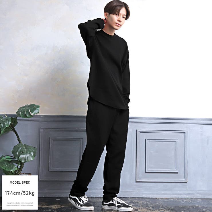 ロンTメンズ長袖Tシャツワッフルクルーネック【ワッフルクルーネックロンT】トップス無地カットソーサーマルロングTシャツインナーシンプルカジュアル春服春物秋服秋物