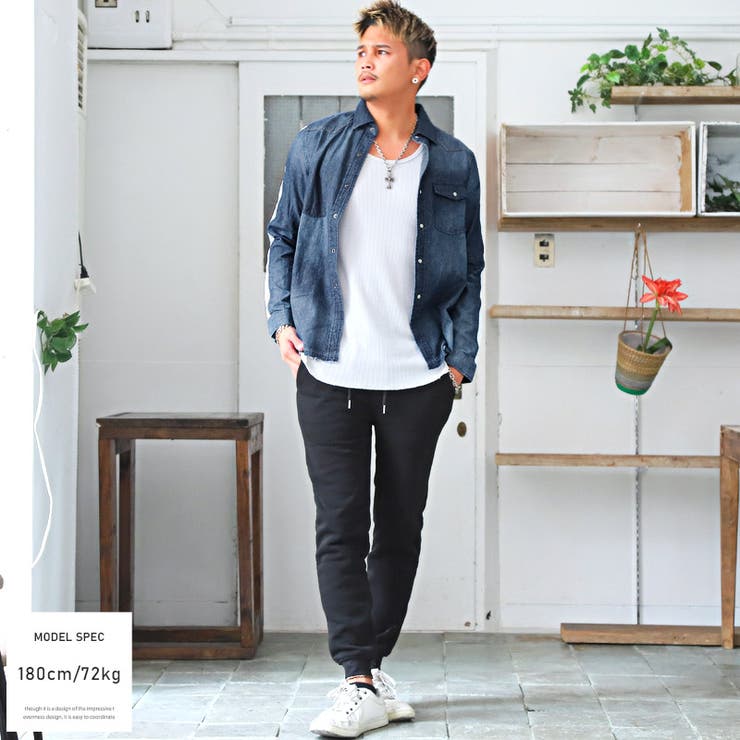 デニムシャツ メンズ 長袖[品番：LU000011095]｜LUXSTYLE（ラグ