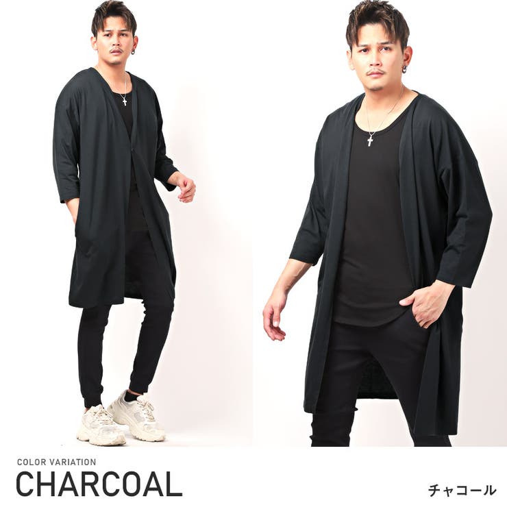 カーディガン メンズ ノーカラー[品番：LU000011486]｜LUXSTYLE