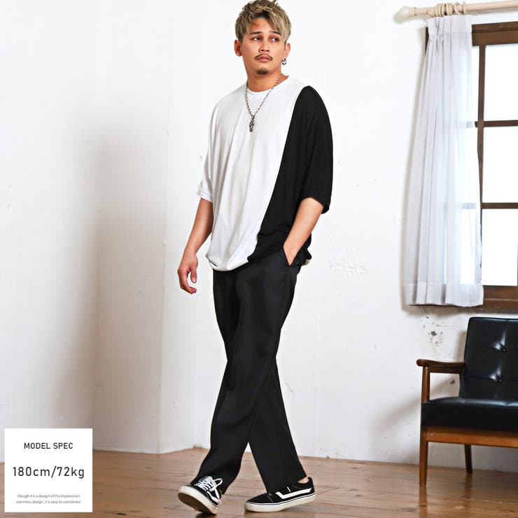 Tシャツメンズ半袖5分袖ドルマンスリーブビッグシルエットバイカラーメンズTシャツカットソードロップショルダー無地ルーズ夏ユニセックス韓国モードストリートaa-1352