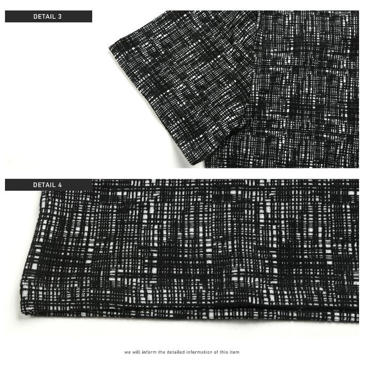 ポロシャツ メンズ モザイクジャガード | LUXSTYLE | 詳細画像9 